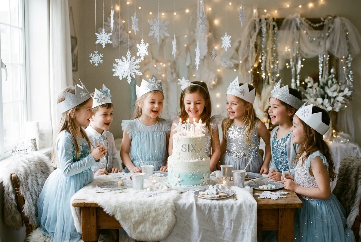 Anniversaire sur le thème du royaume des glaces